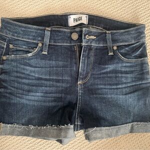 PAIGE Blue Denim Shorts
